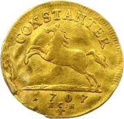 1 Ducat - Anthony Ulrich, Germany, 1707 reverse image