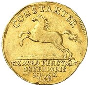 1 Ducat - Anthony Ulrich Harz Ausbeute, Germany, 1710 reverse image