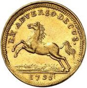 1 Ducat - Louis Rudolph, Germany, 1733 reverse image