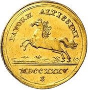 1 Ducat - Ferdinand Albert II, Germany, 1735 reverse image