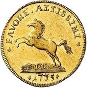 1 Ducat - Ferdinand Albert II, Germany, 1735 reverse image