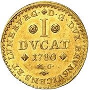 1 Ducat - Charles William Ferdinand, Germany, 1780 reverse image