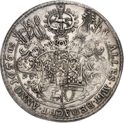 4 Thalers - August Löser, Germany, 1655 reverse image