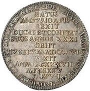 4 Thalers - August Löser, Death of August obverse image
