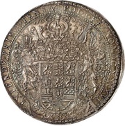 5 Thalers - August Löser, Germany, 1638 reverse image