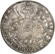 5 Thalers - August Löser, Germany, 1655 reverse image