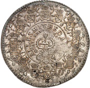 6 Thalers - August II 88th Birthday of August II - Löser, Germany, 1666 reverse image