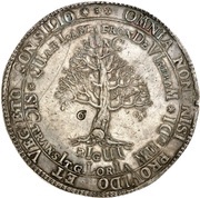 6 Thalers - August Death, Germany, 1666 reverse image