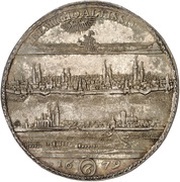 6 Thalers - Rudolph August Löser, Germany, 1679 reverse image