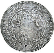 8 Thalers - Julius Juliuslöser, Germany, 1588 reverse image