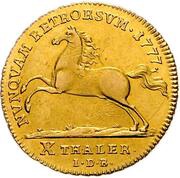 10 Thalers - Charles, Germany, 1777 reverse image