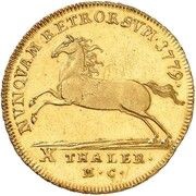 10 Thalers - Charles I, Germany, 1779 reverse image