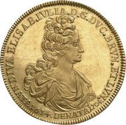 10 Ducats - Anthony Ulrich Death obverse image