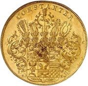 10 Ducats - Anthony Ulrich Portugalöser, Germany, 1706 reverse image