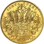 10 Ducats - August William, Germany, 1720 reverse image