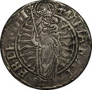 1 Großer Groschen, Germany, 1551 reverse image