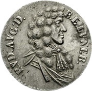 ⅔ Thaler, Germany, 1675-1676 reverse image