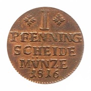 1 Pfenning - George IV, Germany, 1816-1818 reverse image