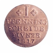 1 Pfenning - George IV, Germany, 1816-1820 reverse image