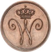 1 Pfennig - William obverse image