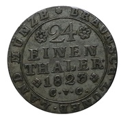 1⁄24 Thaler - George IV, Germany, 1823 reverse image