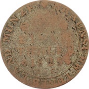 1⁄24 Thaler - Charles II, Germany, 1825 reverse image