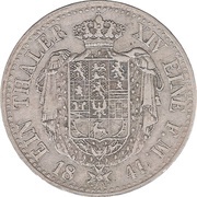 1 Thaler - William, Germany, 1839-1850 reverse image