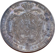 2 Thalers / 3½ Gulden - William, Germany, 1842-1850 reverse image