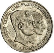3 Mark - Ernest August Wedding - Pattern obverse image