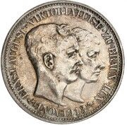 3 Mark - Ernest August Wedding - Pattern obverse image