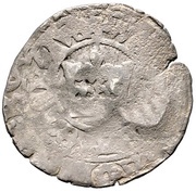 1 Prague Groschen Counterstamped, Germany, 1378-1419 reverse image