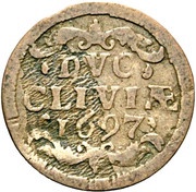 1 Duit - Frederick III, Germany, 1692-1698 reverse image