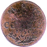 1 Duit - Frederick II, Germany, 1749-1750 reverse image