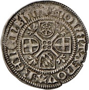½ Albus - John II, Germany, 1517 reverse image