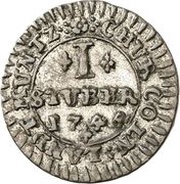 1 Stüber - Clemens August of Bavaria, Germany, 1739-1749 reverse image