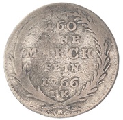 6 Stüber - Maximilian Frederick, Germany, 1765-1766 reverse image