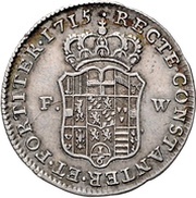 ⅙ Thaler - Joseph Clemens of Bayern, Germany, 1715 reverse image