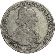 ¼ Thaler - Maximilian Frederick of Königseck obverse image