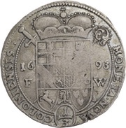 ⅓ Thaler - Joseph Clemens of Bayern, Germany, 1693 reverse image