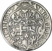 1 Thaler - Adolph of Schauenburg, Germany, 1553-1555 reverse image