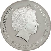 30 Dollars - Elizabeth II 4th Portrait - Commonwealth Games Melbourne - Silver Proof obverse image