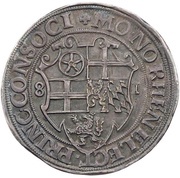 2½ Taler - Gebhard Truchseß of Waldburg, Germany, 1581 reverse image