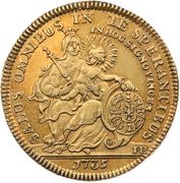 1 Carolin - Clemens August of Bayern, Germany, 1735 reverse image