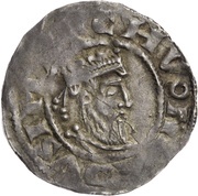 Denier - Pilgrim and emperor Conrad II Cologne mint; bust obverse image