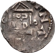 Denier - Hermann II with emperor Conrad II, Germany, 1036-1039 reverse image