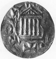 Denier - Hermann II Xanten, Germany, 1036-1056 reverse image