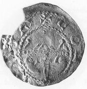 Denier - Hildolf Wessem, Germany, 1076-1079 reverse image