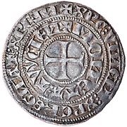 1 Tournose Groschen - Walram of Jülich, Germany, 1332-1349 reverse image