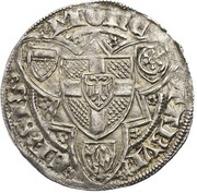 1 Weißpfennig - Frederick III of Saarwerden, Germany, 1385-1414 reverse image