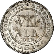 8 Albus, Germany, 1733-1735 reverse image